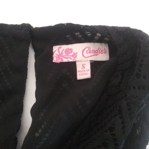 Candies women's size S black blouse - Picture 11 of 13
